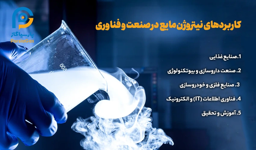 کاربردهای نیتروژن مایع در صنعت و فناوری