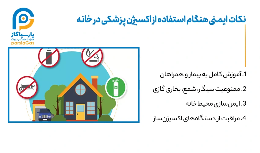 نکات ایمنی اکسیژن پزشکی در خانه